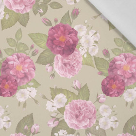 ROSE GARDEN / beige - Cotton woven fabric