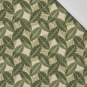 PARADISE LEAVES pat. 3 (SAFARI) - Cotton woven fabric