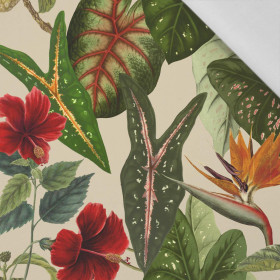 PARADISE PLANTS (SAFARI) - Cotton woven fabric
