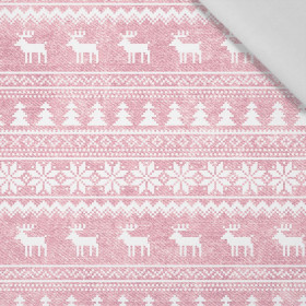 REINDEERS PAT. 2 / ACID WASH ROSE QUARTZ - Cotton woven fabric