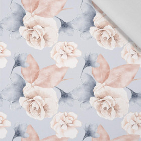 RETRO FLOWERS pat. 4 - Cotton woven fabric