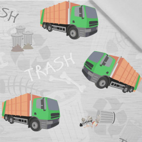 GARBAGE TRUCK - Cotton woven fabric