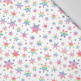 RAINBOW SNOWFLAKES PAT. 2 - Cotton woven fabric