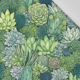 SUCCULENT PLANTS PAT. 5 - Cotton woven fabric