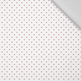 HEARTS pat. 2 / white (VALENTINE'S MIX) - Cotton woven fabric