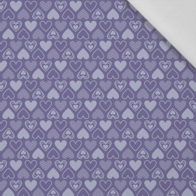 VALENTINE'S HEARTS pat. 2 (Very Peri) - Cotton woven fabric