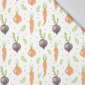 VEGETABLES (CUTE BUNNIES) - Cotton woven fabric
