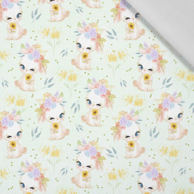 BUNNIES PAT. 1 (CUTE BUNNIES) - Cotton woven fabric