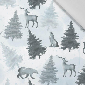 ANIMALS (WINTER IN THE MOUNTAINS) - Cotton woven fabric