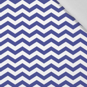 ZIGZAGS / blue - Cotton woven fabric