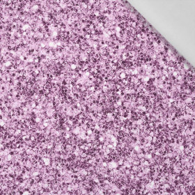 PURPLE GLITTER (DRAGONFLIES AND DANDELIONS) - Cotton woven fabric