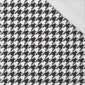 BLACK HOUNDSTOOTH / WHITE - single jersey with elastane 
