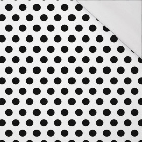 BIG DOTS / white - single jersey with elastane 