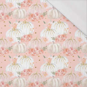 PASTEL PUMPKINS AND FLOWERS (PUMPKIN GARDEN) - single jersey with elastane 