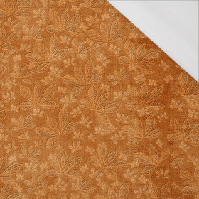 CHESTNUT LEAVES Ms.2 / orange (AUTUMN COLORS) - single jersey with elastane 