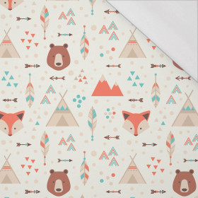 Foxes and bears - single jersey with elastane TE210