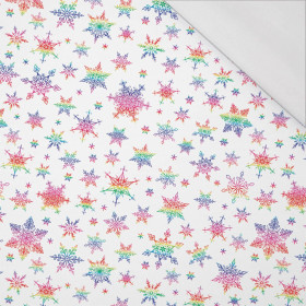 RAINBOW SNOWFLAKES PAT. 2 - single jersey with elastane 