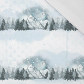 NIGHT (WINTER IN THE MOUNTAINS) - single jersey with elastane 