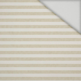 STRIPES 1x1 - acid ecru / acid beige  - quick-drying woven fabric