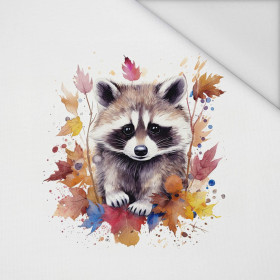 WATERCOLOR RACCOON pat. 2 - panel (60cm x 50cm) Waterproof woven fabric