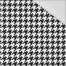 60cm BLACK HOUNDSTOOTH / WHITE - Waterproof woven fabric