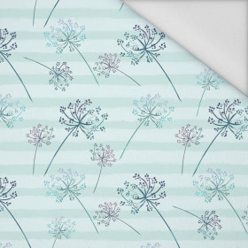 DANDELIONS / STRIPES (DRAGONFLIES AND DANDELIONS) - Waterproof woven fabric