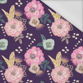 FLOWERS AND GOLDEN FEATHERS pat. 2 - Waterproof woven fabric
