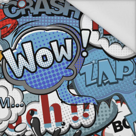 COMIC BOOK (blue - red) - Waterproof woven fabric