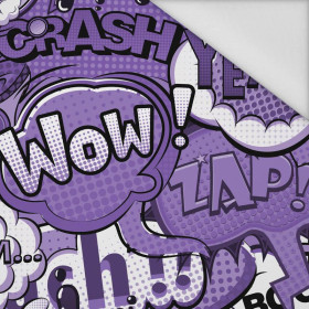 COMIC BOOK (purple) - Waterproof woven fabric