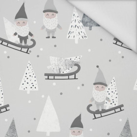 SLEDDING DWARFS (FOREST DWARFS) / GREY - Waterproof woven fabric
