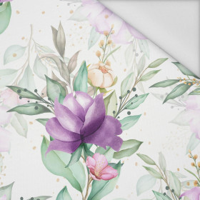 PURPLE MAGNOLIAS - Waterproof woven fabric