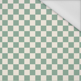 MINT CHECK - Waterproof woven fabric