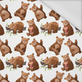 BEARS MIX (BEARS AND BUTTERFLIES) - Waterproof woven fabric