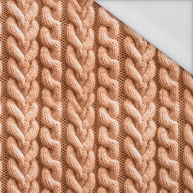 IMITATION SWEATER PAT. 4 / peach fuzz  - Waterproof woven fabric