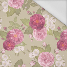 ROSE GARDEN / beige - Waterproof woven fabric