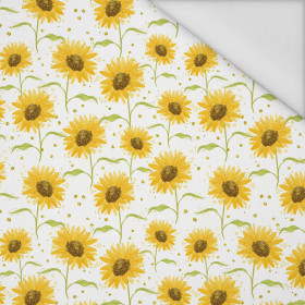 SUNFLOWERS PAT. 7 (CUTE BUNNIES) - Waterproof woven fabric