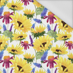 SUNFLOWERS pat. 4 (BLOOMING MEADOW) - Waterproof woven fabric