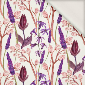 LAVENDER pat. 2 (BLOOMING MEADOW) - viscose woven fabric