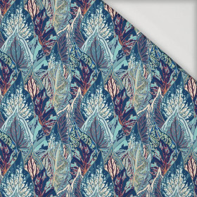 BLUE LEAVES (VINTAGE) - Viscose jersey
