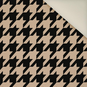 BLACK HOUNDSTOOTH / BEIGE- Upholstery velour 