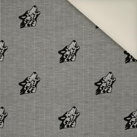 WOLF / NIGHT CALL / grey- Upholstery velour 