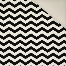 ZIGZAGS / black- Upholstery velour 