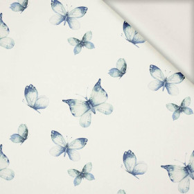 BUTTERFLIES PAT. 4 (WATER-COLOR BUTTERFLIES) - viscose woven fabric
