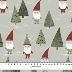 DWARFS IN THE FOREST (FOREST DWARFS) /LIGHT KHAKI - Cotton woven fabric