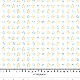 PASTEL STARS (CHILDREN'S TOYS) - Cotton woven fabric