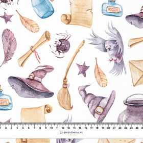 MAGIC WORLD pat. 3 (MAGIC SCHOOL) - Cotton woven fabric