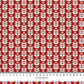 LOVE TULIPS / red (VALENTINE'S HEARTS) - single jersey with elastane 