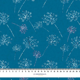 GLITTER DANDELIONS (DRAGONFLIES AND DANDELIONS) - Cotton woven fabric