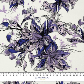 VANILLA BLOSSOM (Very Peri) - Cotton woven fabric