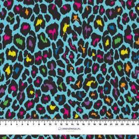 NEON LEOPARD PAT. 3 - Cotton woven fabric